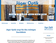 Tablet Screenshot of jaeger-optik.com